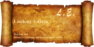 Laskay Edina névjegykártya