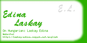 edina laskay business card